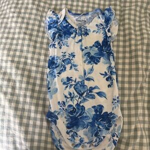 Blue Floral Kids Bodysuit